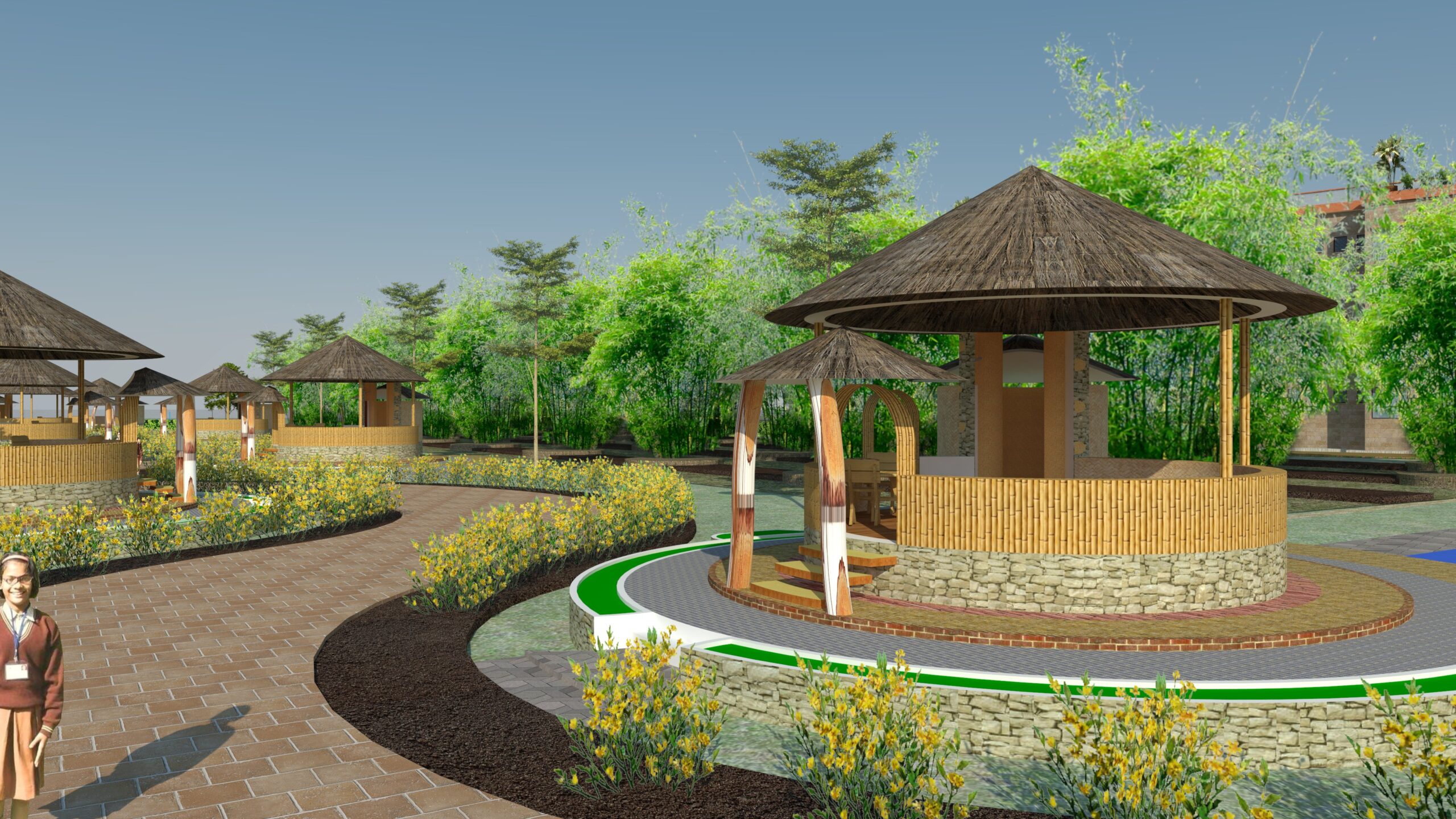 Open-air classroom at Parambi
